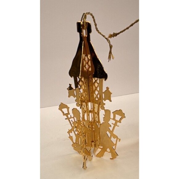 1979-1983 Vintage Danbury Mint Set Gold Christmas Ornament Collection 12 Count - Picture 5 of 16